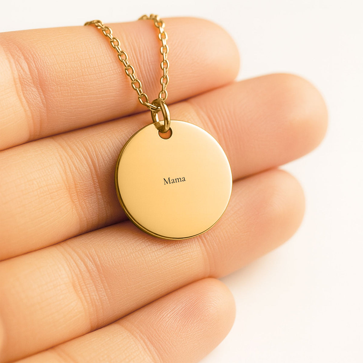 Personalized Name Necklace with Message Card for Mom & Grandma — Custom Engraved Necklace Gift