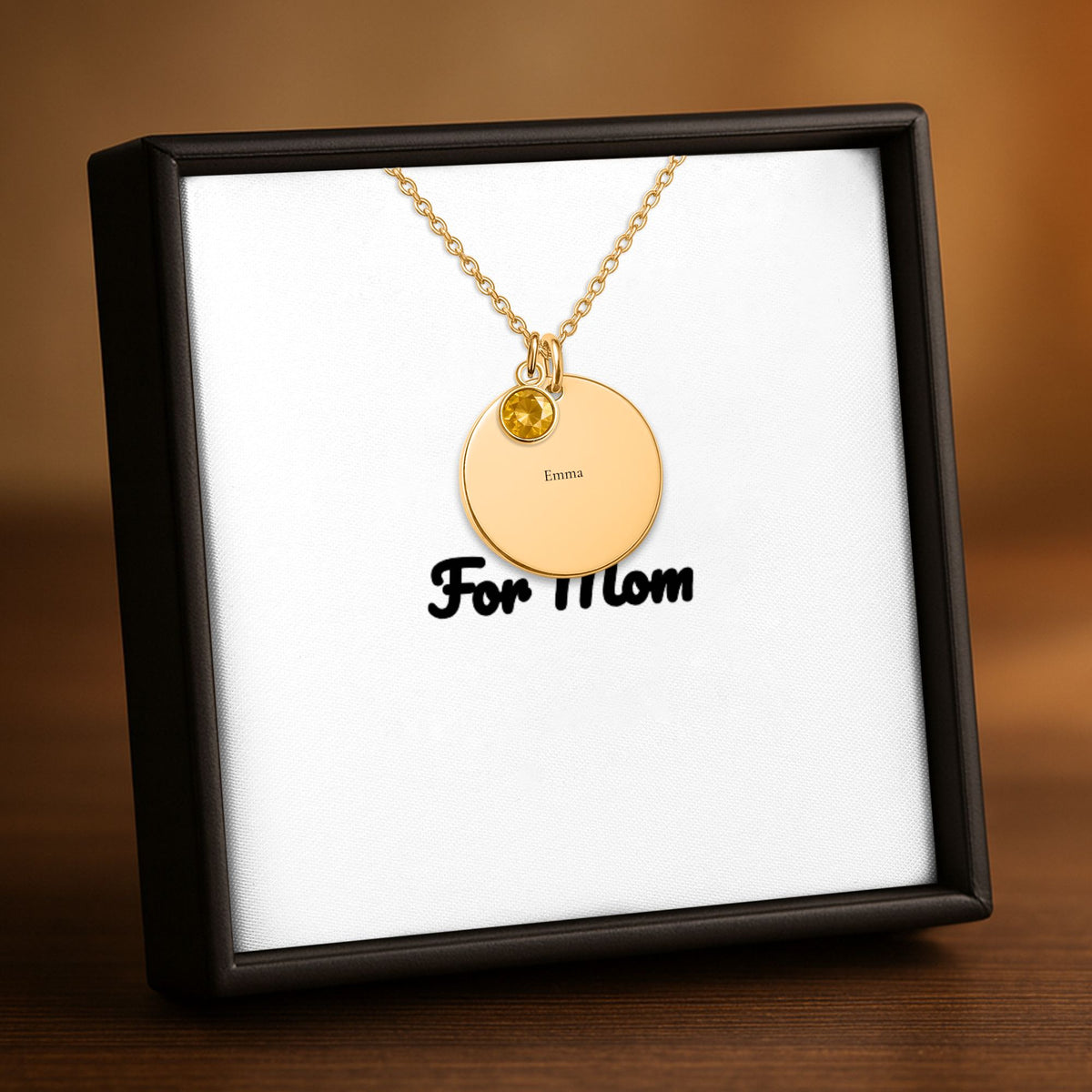 Personalized Birthstone Coin Necklace for Mom — The Month Everything Changed
