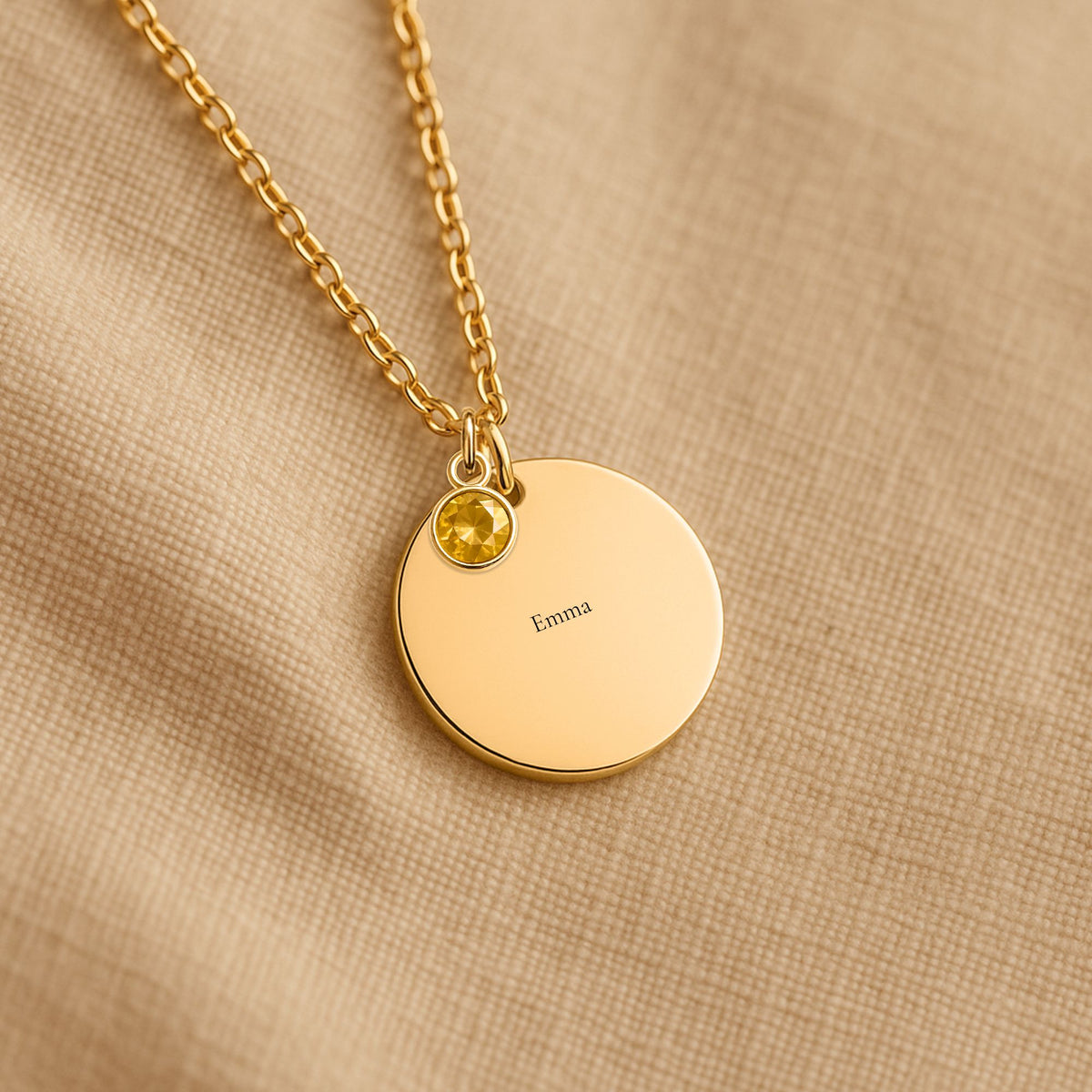 Personalized Birthstone Coin Necklace for Mom — The Month Everything Changed