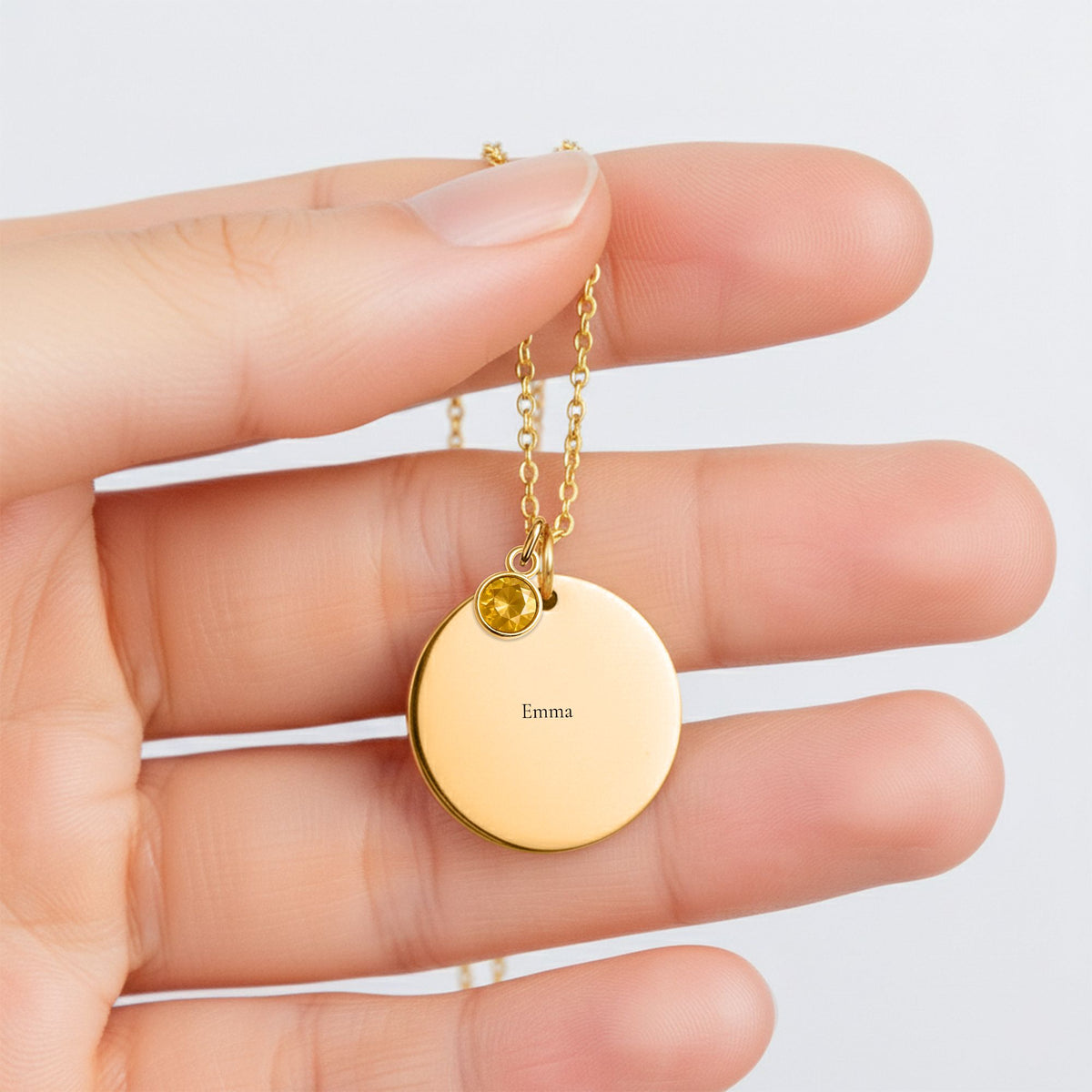 Personalized Birthstone Coin Necklace for Mom — The Month Everything Changed